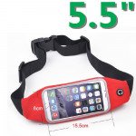 Wholesale iPhone 6s Plus / 6 Plus 5.5 Universal Sports Pouch Belt (Red)